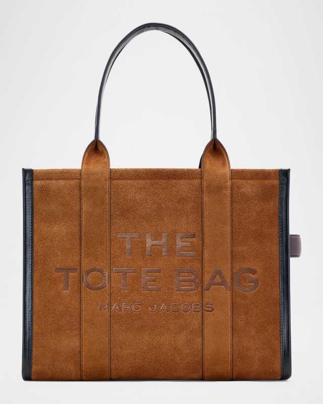 The Large Leather & Suede Tote Bag